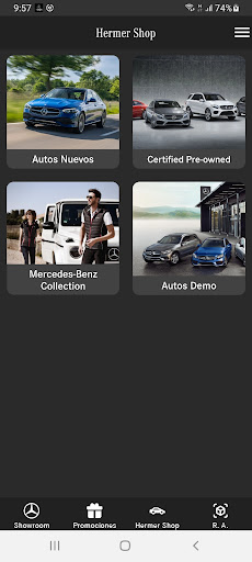 Android application Mercedes-Benz Hermer screenshort