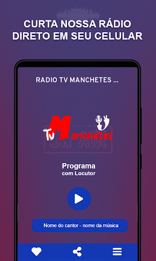Android application Rádio Tv Manchetes screenshort