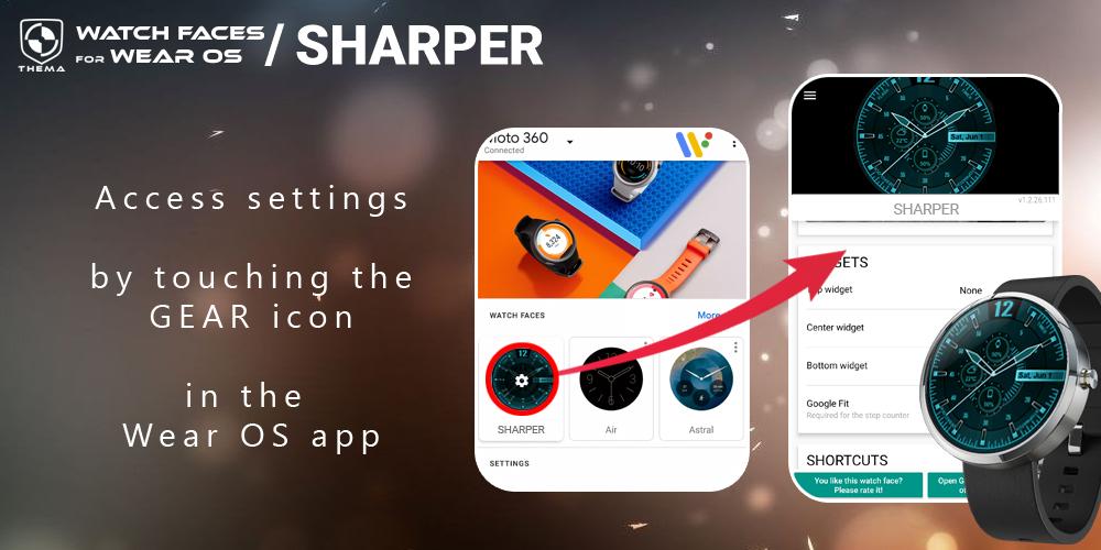 Android application Sharper Watch Face screenshort