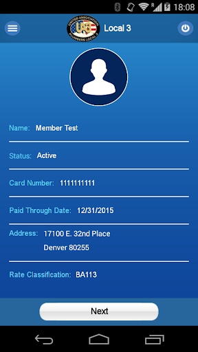 Android application KMR Union Dues screenshort