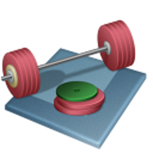 Bodybuilder Weight Lifting log logo