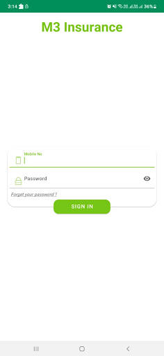 Android application M3 Insurance screenshort