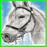 photo horse puzzle free  version icon