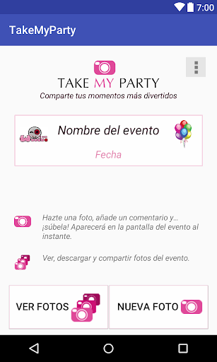 TakeMYparty Screen 2