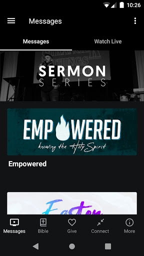 Screenshot of My Centerpoint Church