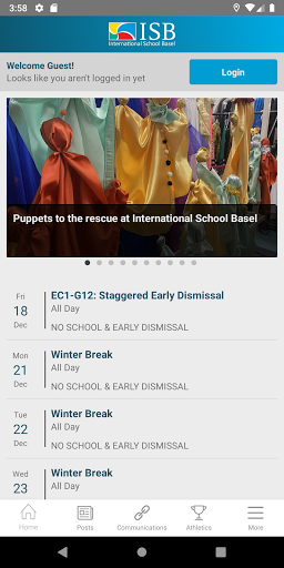 Android application IS Basel screenshort