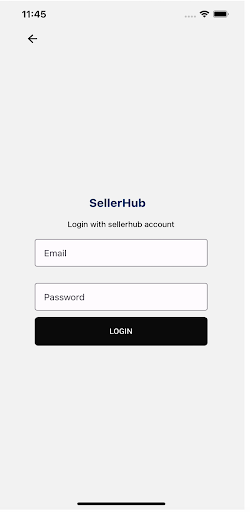 Android application SellerHub screenshort
