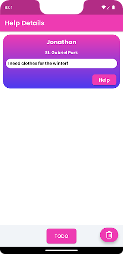 AssistMe! Screen 2
