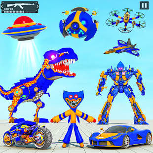 Dino Robot Car Transform Games Varies with device screenshots 1