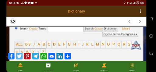 BlockGlossary Blockchain/Crypto Dictionary App