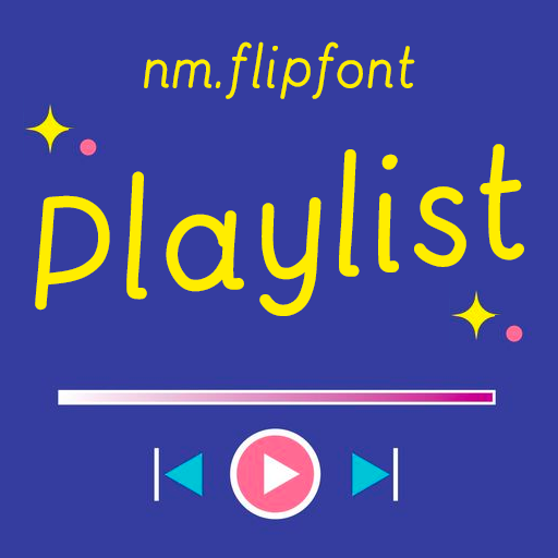 NmPlaylist™ Latin Flipfont logo