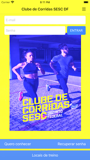 Android application Clube de Corridas SESC DF screenshort
