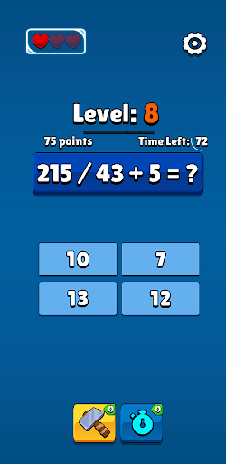 Android application Simple Math screenshort