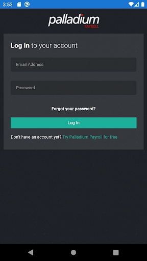 Android application Palladium Payroll screenshort