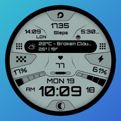 PRADO X153 Digital Watch Face