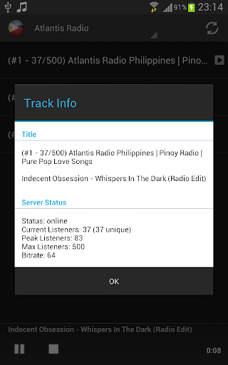 Filipino Online Radio Screen 3