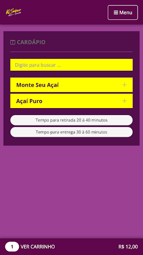 Açaí Kisabor Screen 2