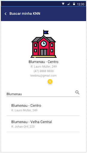 Android application KNN - Idiomas screenshort