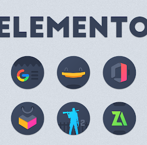 Elemento dark Icon Pack v1.5.0 [Patched]