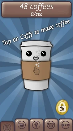 CoffyTap: clicker about coffee - Screenshot 1