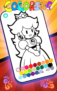 Princess Peach Coloring