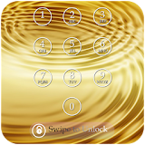 Gold Keypad Lock Screen Theme icon