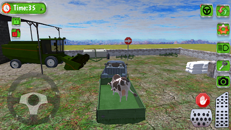 Çiftlik İnek Taşıma Oyunu 3D