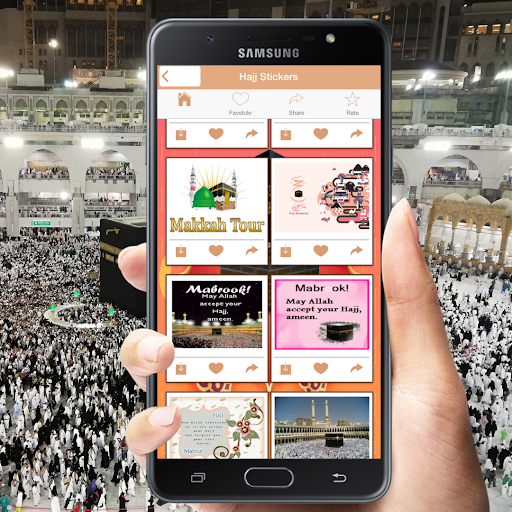 Android application Hajj Stickers screenshort