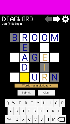 Diagword Screen 2