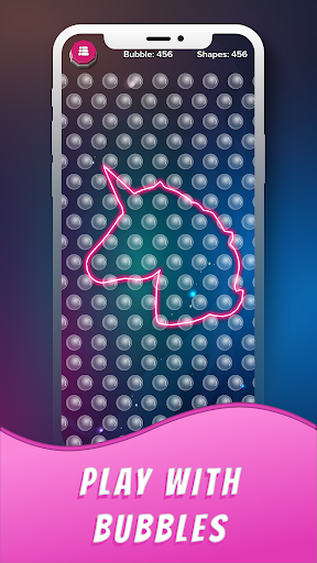Android application pop bubble wrap bubble rescue screenshort