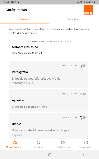 Ciber Protección Screen 3