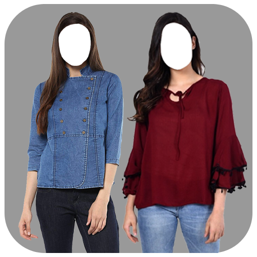 Women with Jeans Photo Frames  Icon
