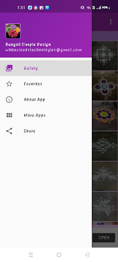 Android application Rangoli Simple Design screenshort