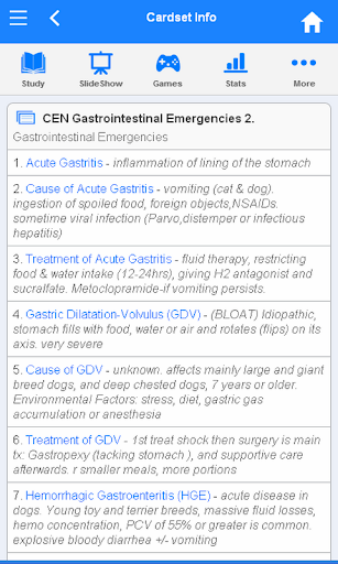 Screenshot of CEN Flashcards