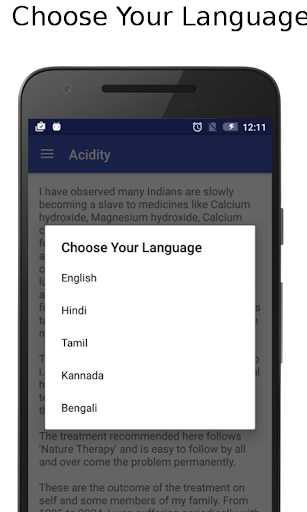 Android application Acidity-English Hindi Bengali screenshort