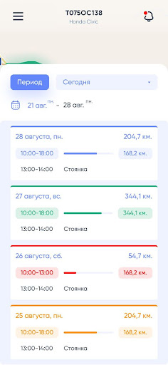 Android application ControlGPS screenshort