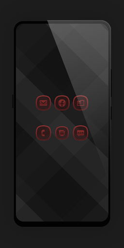 Matte Glass Red Icon Pack Screen 3