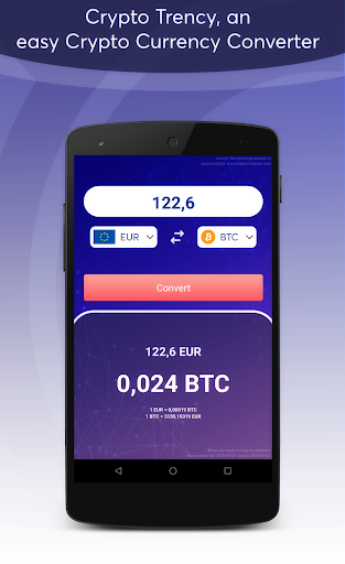 Android application Crypto Trency Currency Convert screenshort