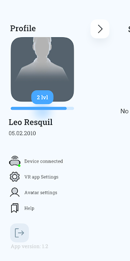 Android application VRiends Companion screenshort