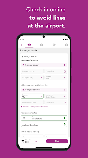 Screenshot of Volaris