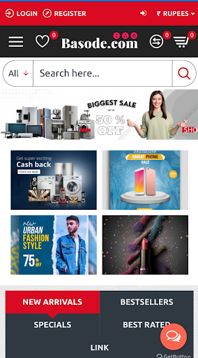 Android application basode online shopping screenshort