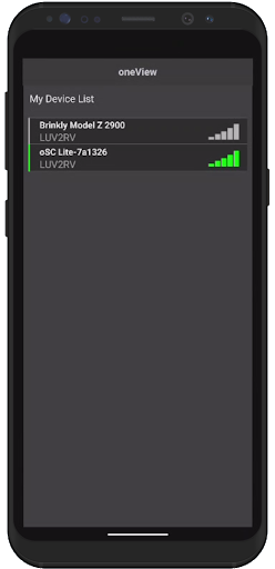 Android application oneView screenshort