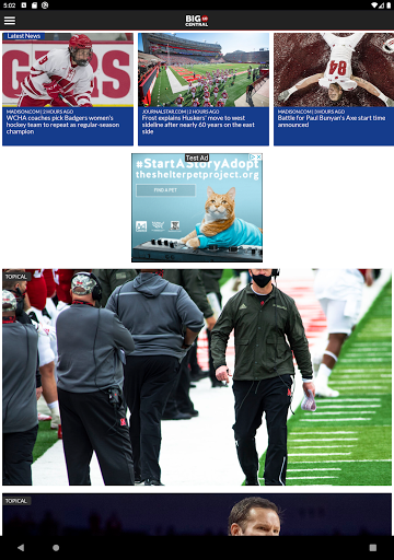 Android application Big 10 Central screenshort