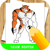 how to draw cartoon ben 10 icon