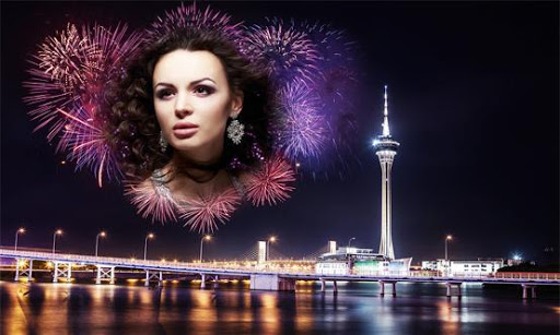 Android application Fireworks Photo Frame screenshort