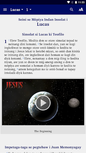 Vista previa de la aplicación