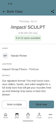 /impact/ Group Fitness Screen 3