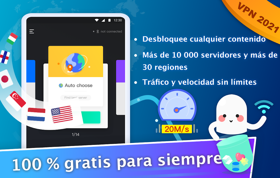 Captura de Pantalla 7 NetCapsule VPN | Proxy VPN gratis, rápida, Desb. android
