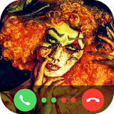 Video call from killer clown icon