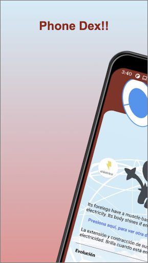Android application Phone Dex - Pokédex screenshort